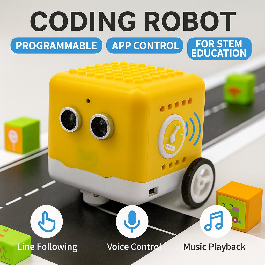 Coding Robot Toy - Kit de Robot Programmable Kidsbits, Robot