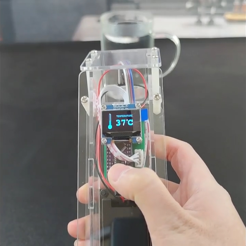 Coding Robot Toy - Thermomètre frontal en acrylique avec pistolet