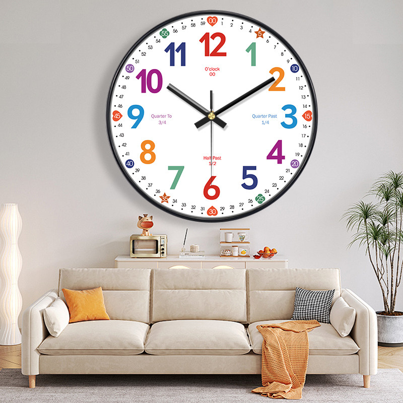 Horloge murale silencieuse pou - Kids Education Nursery avis et prix
