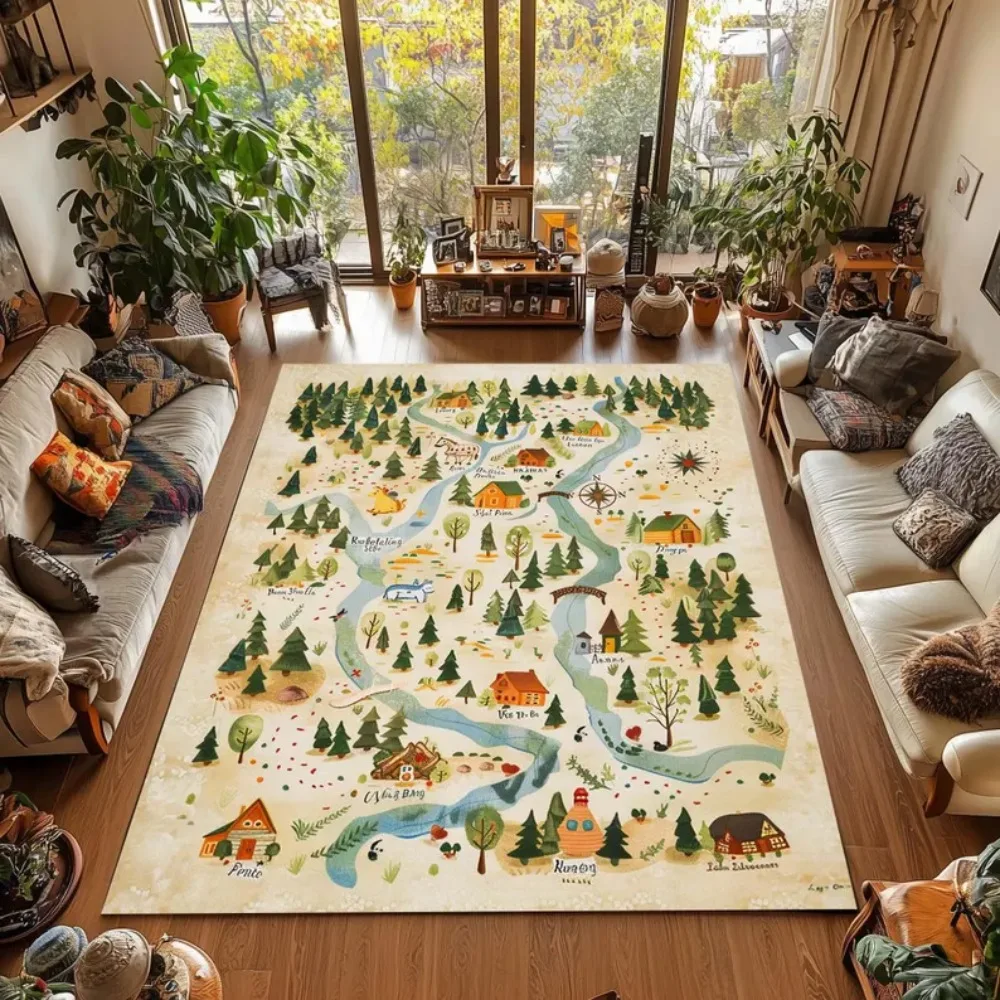 Tapis de carte du monde intera - Kids Education Nursery avis et prix